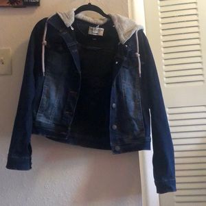 Denim Jacket With hood